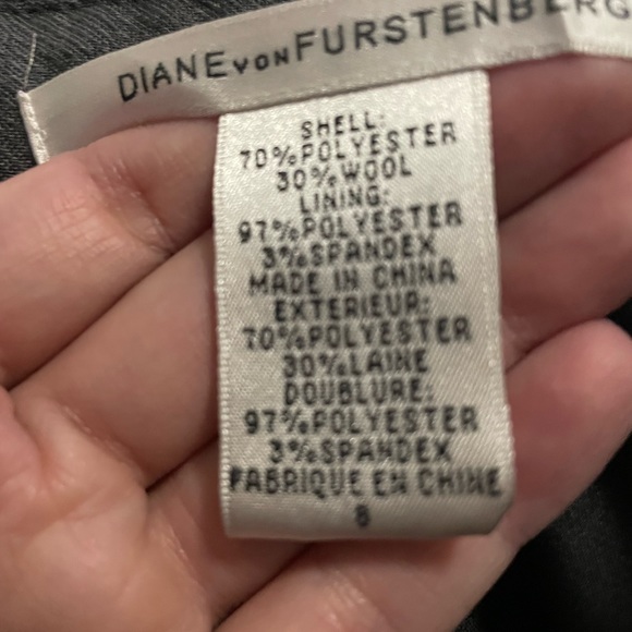 Diane Von Furstenberg Gray Skirt, originally $375, size 8, worn ONCE. - Picture 4 of 5